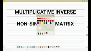 Multiplicative Inverse of Non-Singular Matrix with Example.
