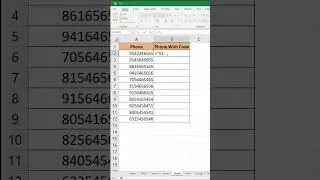 Use Country code trick #excelformulas #excelworld #dchelping #excel