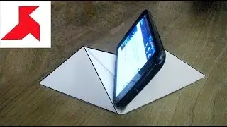 Do-it-yourself universal origami smartphone stand made of A4 paper?