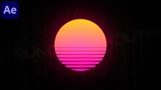 Retro Synthwave Outrun in After Effects | AE Tutorials