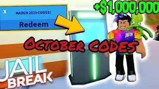 ALL JAILBREAK CODES OCTOBER 2019|ROBLOX