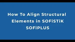 How To Align the Local Coordinate Systems in SOFiPLUS