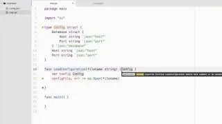 Load a JSON Configuration from File in a Golang Application