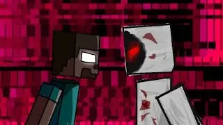 Herobrine VS Entity 303 intense battle (Minecraft) (drawing cartoon 2)