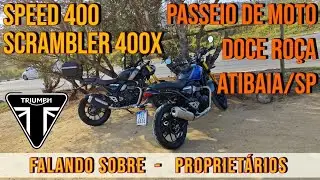 Speed 400 e Scrambler 400x na estrada, falando sobre...