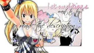{CFS} ♥ ❝a NaLu studio❞ 1st Auditions {OPEN}