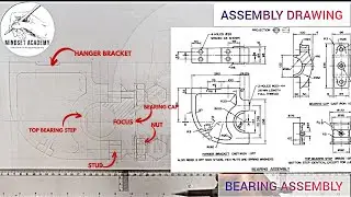 BEARING ASSEMBLY, MACHINE DRAWING, 