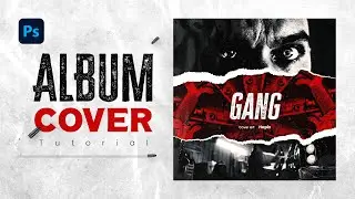 How to Create Torn Paper Style Cover Art Design | Photoshop Tutorial + Files