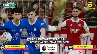 OPTION FILE PES 2017 Patch PES WORLD Mini Patch 2023