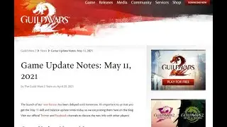 Guild Wars 2 May 11, 2021 Update and Patch Notes Review