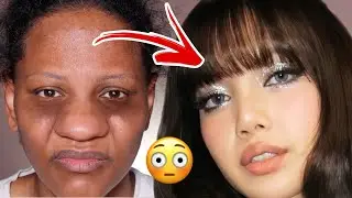 Makeup Transformation LISA BLACKPINK 😱🔥 Korean Glam WITHOUT Plastic Surgery!! 