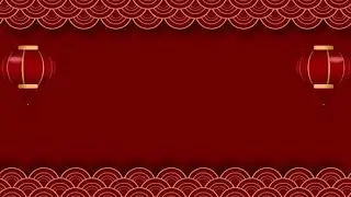 4K Animated Motion Graphic Video Stock | Chinese Oriental Red Background in 4K by Under21 studio
