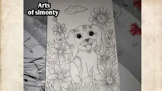 How to draw a dog || easy to draw a dog for beginners || pencil sketch for beginners