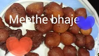 Gulgule recipe/wheat Flour or jaggery pakoda/meethe bhajiya #viral #trending #sweetrecipe