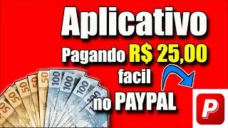 APLICATIVO PAGANDO EM DOLAR - PAYPAL - COMO GANHAR DINHEIRO NA INTERNET RAPIDO