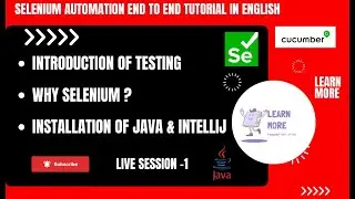 1. Selenium Automation with Java | Intro to Testing, Features & Java IntelliJ Setup