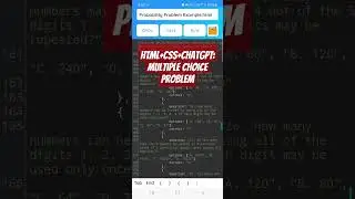 HTML+CSS+ChatGPT: Multiple choice problem #rhcengineering #html #chatgpt #css