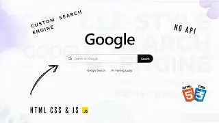 Build a Working Search Engine from Scratch | HTML CSS JavaScript