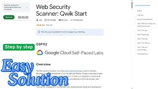 Web Security Scanner: Qwik Start | GSP112 | 