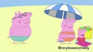 AussiePeppapig day at the beach