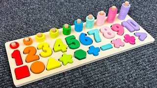 Best Learn Numbers, Shapes & Counting 1 - 10 | Preschool Toddler Learning Toy Videos