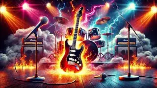 Classic HARD ROCK Backing Track in A