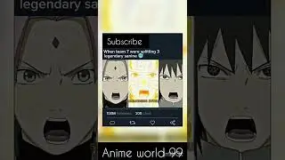 When team 7 splitting 3 legendary sanine 🥶 #naruto #trending #shorts