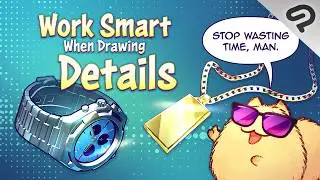Work SMART When Drawing DETAILS and ACCESSORIES in Clip Studio Paint
