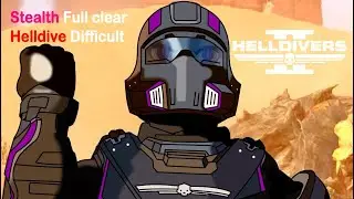 【Helldivers 2】 Stealth SOLO full clear against Automatons is EASY