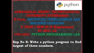 PYTHON PROGRAMMING LAB Exp 8