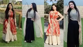 DIY:How to wear Dupatta as Jacket | stylish Jacket | Long Cape | Old Dupatta Reuse
