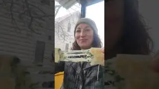 лаваш с сыром и зеленью на гриле