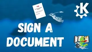 How to sign a document in Linux using Okular