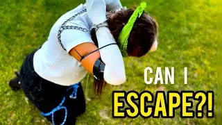 Houdini Escape!! Handcuffs, Duct Tape, Zip ties, Rope