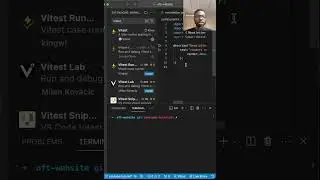Run Tests in VScode without the Command Line #testing #vitest  #vscode  #javascriptdev #tdd