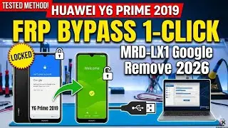 Huawei Y6 Prime 2019 Frp  Bypass 1-Click | Huawei MRD-LX1 Google Account Remove 2026