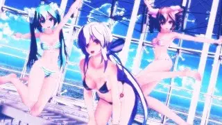 【MMD】Marine Dreamin' Tda式 テト ミク ハク ( Tda Teto Miku Haku)