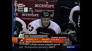 Philadelphia Flyers at Toronto Maple Leafs (Game 6) - April 21, 2003 - Jim Vandermeer, Belfour