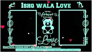 New Love Template Video | Best Love Status Video Template | Black Screen Template Video