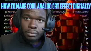 how to make crt analog fx in after effects