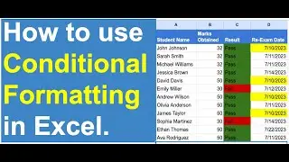 Conditional Formatting in Excel | Quick Excel Tips and Tricks | Part 7