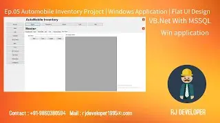 Ep.05 Automobile Inventory Project | Windows Application | Flat UI Design