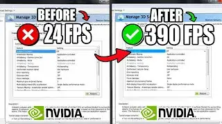 🔧NVIDIA CONTROL PANEL - Best Settings for FPS & Performance in 2024! ✔️