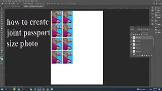 How to create joint passport photo ||Adobe Photoshop |tech pro genius