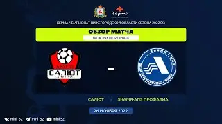 Салют - Знамя-АПЗ Профавиа. Обзор матча