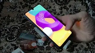 Распаковка мобильного телефона Samsung Galaxy M22 4/128GB Light Blue (SM-M225FLBGSEK) из Rozetka