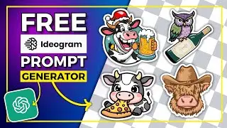 FREE Chat GPT Ideogram Sticker Prompt Generator