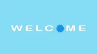 Welcome 2D flat animation