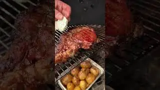 Готовим стейк томагавк с овощами на гриле!