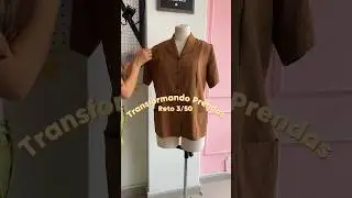 Transformando ropa de segunda 3/50 ♻️ #upcycling #coser #costura #sew #tuneando #secondhand